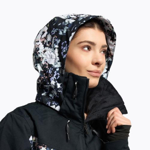 Dámska snowboardová bunda ROXY Presence Parka 2021 true black black flowers