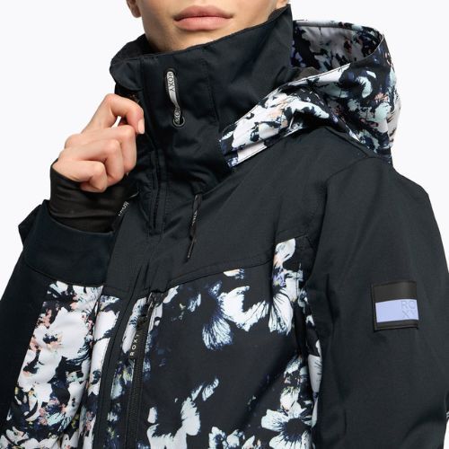 Dámska snowboardová bunda ROXY Presence Parka 2021 true black black flowers