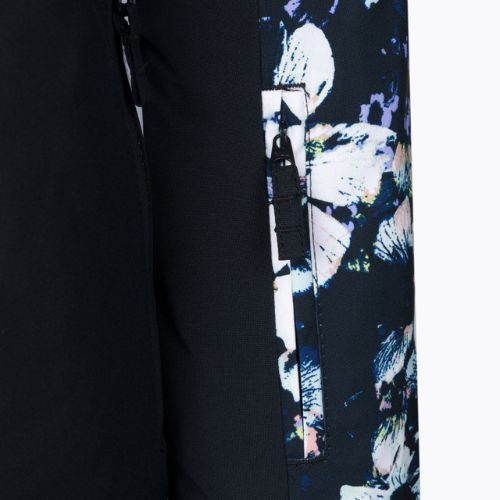 Detská snowboardová bunda ROXY Silverwinter 2021 true black black flowers