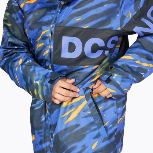 Pánska snowboardová bunda DC Propaganda angled tie dye royal blue