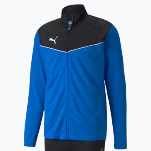 PUMA pánske futbalové tepláky Individualrise Tracksuit blue/black 657534 06