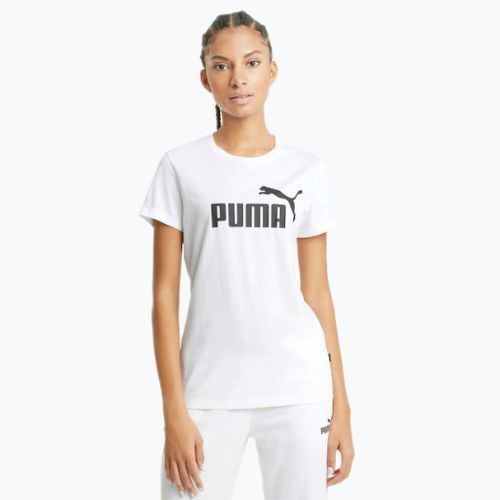 Dámske tréningové tričko PUMA ESS Logo Tee white 586774 02