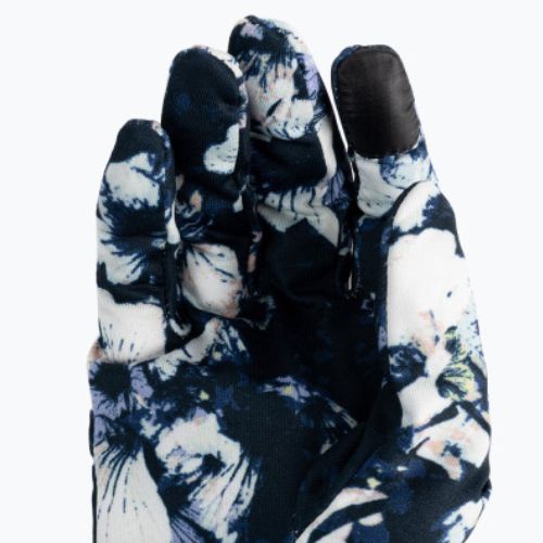 Dámske rukavice na snowboard ROXY Hydrosmart Liner 2021 true black black flowers
