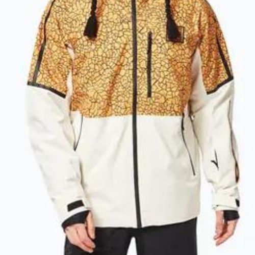 Oakley TC Gunn 2.0 RC Shell pánska snowboardová bunda bielo-žltá FOA403429