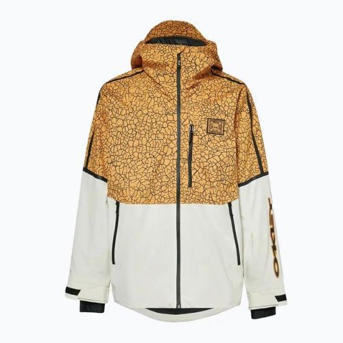 Oakley TC Gunn 2.0 RC Shell pánska snowboardová bunda bielo-žltá FOA403429