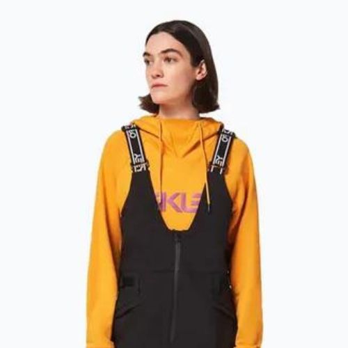 Dámske snowboardové nohavice Oakley TC Dharma Softshell Bib Black FOA500279