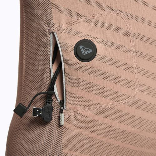 Dámska termoakčná mikina ROXY Base Layer Top Warmlink gray violet