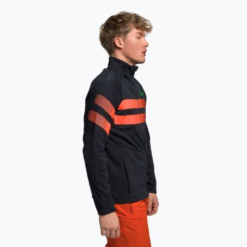 Pánska lyžiarska mikina Rossignol Hero Clim black/red
