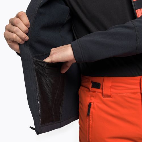 Pánska lyžiarska mikina Rossignol Hero Clim black/red