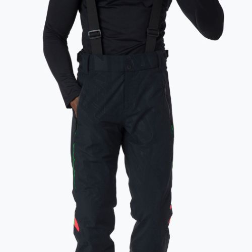 Pánske lyžiarske nohavice Rossignol Hero Course black/red