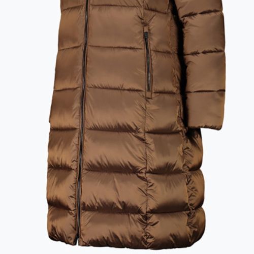 Dámska páperová bunda CMP Coat Fix Hood hnedá 32K386F