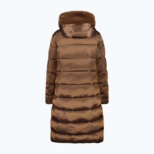 Dámska páperová bunda CMP Coat Fix Hood hnedá 32K386F