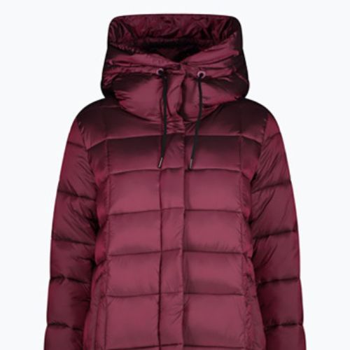 Dámska páperová bunda CMP Coat Fix Hood bordová 32K3136