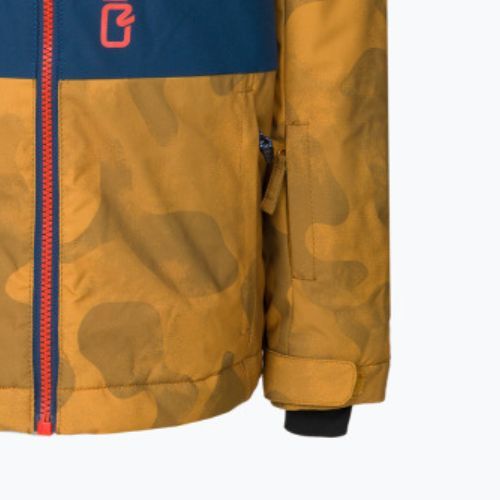 Detská snowboardová bunda Quiksilver Side Hit oranžová EQBTJ3158