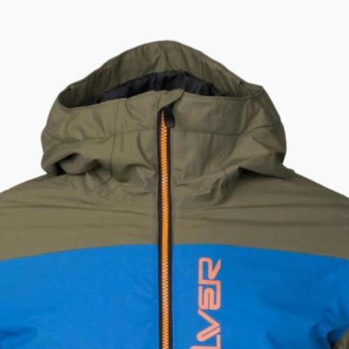 Detská snowboardová bunda Quiksilver Side Hit zeleno-modrá EQBTJ3158