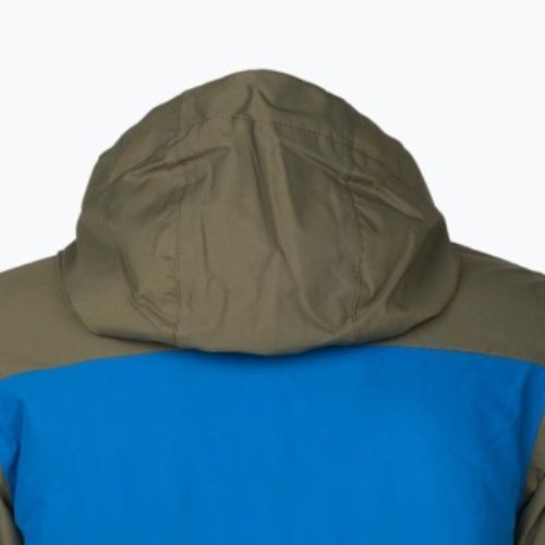 Detská snowboardová bunda Quiksilver Side Hit zeleno-modrá EQBTJ3158