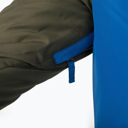 Detská snowboardová bunda Quiksilver Side Hit zeleno-modrá EQBTJ3158