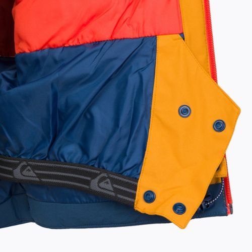 Detská snowboardová bunda Quiksilver Kai Jones Ambition oranžovo-tmavomodrá EQBTJ3169