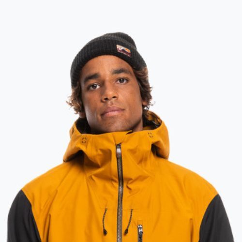 Pánska snowboardová bunda Quiksilver Hlpro S Carlson 3l Gore-Tex žlto-čierna EQYTJ3383