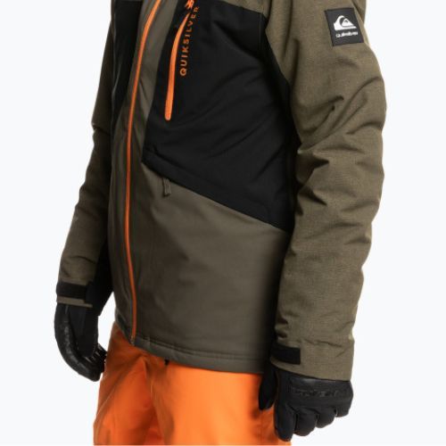 Pánska snowboardová bunda Quiksilver Dawson zelená EQYTJ3389