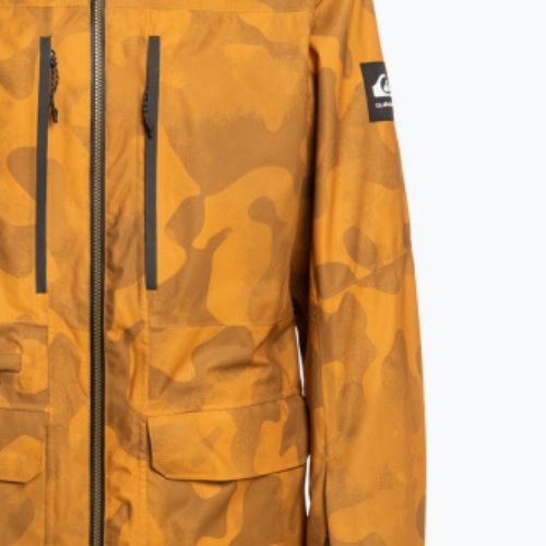 Pánska snowboardová bunda Quiksilver S Carlson Stretch Quest oranžová EQYTJ3391