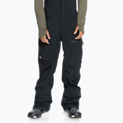 Quiksilver Utility Bib pánske snowboardové nohavice black EQYTP3153
