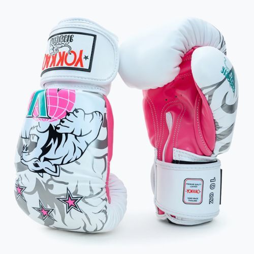 Biele boxerské rukavice YOKKAO 9'S BYGL-9