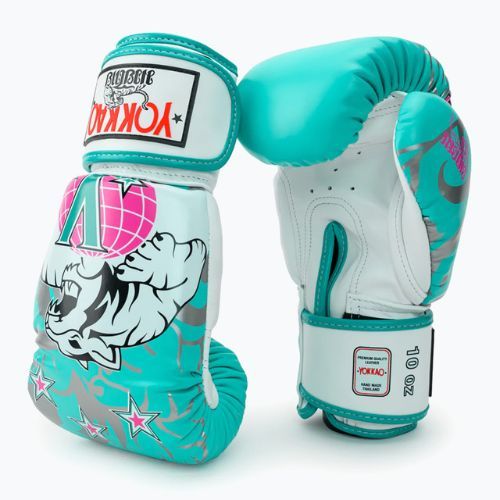 Modré boxerské rukavice YOKKAO 9'S BYGL-9-5