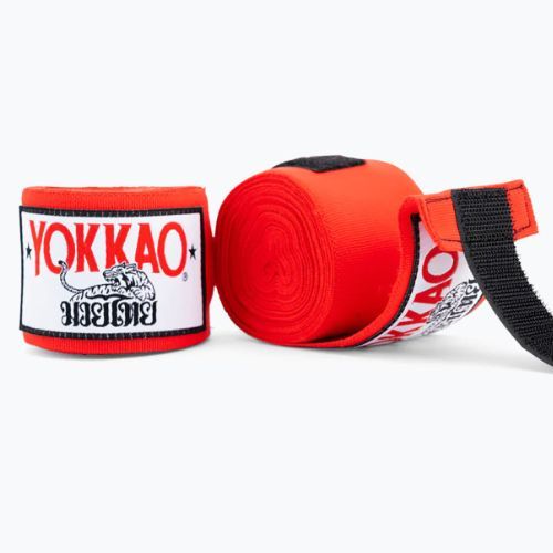 Boxerské bandáže YOKKAO Premium červené HW-2-2