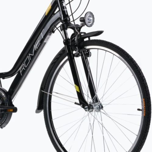 Dámsky trekingový bicykel Romet Gazela black/yellow R22A-TRE-28-19-P-468
