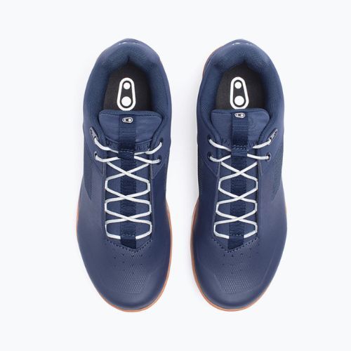 Pánska cyklistická obuv na platforme Crankbrothers Stamp Lace navy blue and brown CR-STL04281A105