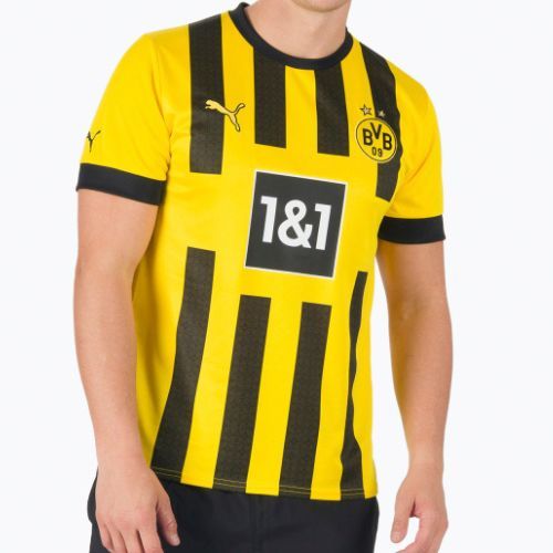 Pánske futbalové tričko PUMA Bvb Home Jersey Replica Sponsor žlto-čierne 765883