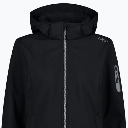 Dámska softshell  bunda CMP Zip Hood čierna 39A56