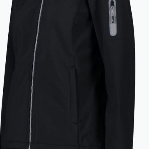 Dámska softshell  bunda CMP Zip Hood čierna 39A56