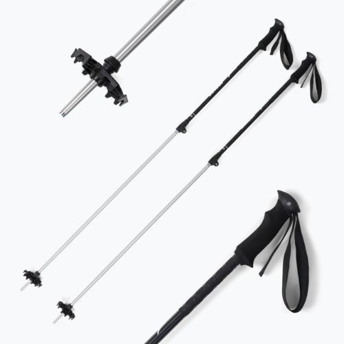 Lyžiarske palice Atomic BCT Touring čierno-strieborné AJ5573