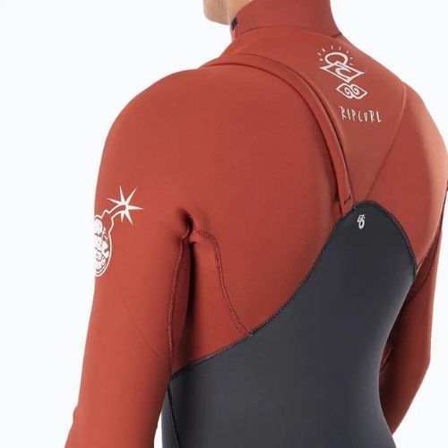 Pánska plavecká pena Rip Curl E Bomb 2/2 mm Zip Free Grey-Red WSM8YE