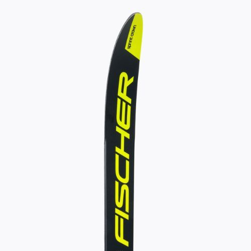 Detské bežecké lyže Fischer Sprint Crown + Tour Step-In black/yellow NP6319V