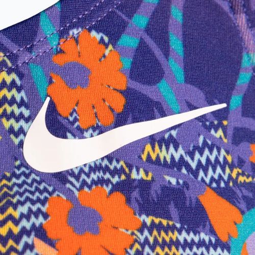 Dámske jednodielne plavky Nike Multiple Print Fastback fialové NESSC050-593