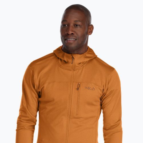 Pánska treková bunda Rab Ascendor Hoody orange QFF-42