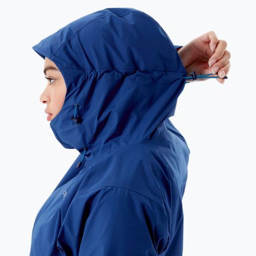 Dámska bunda do dažďa Rab Downpour Eco navy blue QWG-83