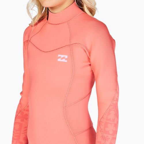 Detská plavecká pena Billabong 4/3 Teen Synergy BZ vintage coral