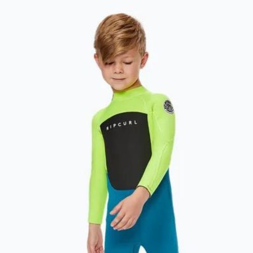 Rip Curl Groms Omega 3/2GB B/Zip 1599 zeleno-modrá detská kombinéza 118BFS