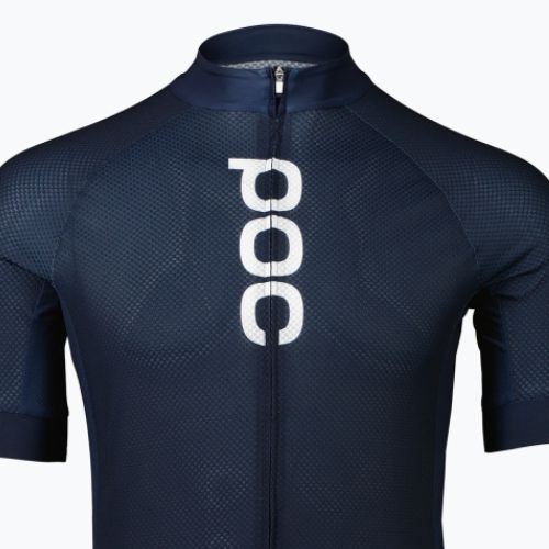 Pánsky cyklistický dres POC Essential Road Logo turmaline navy