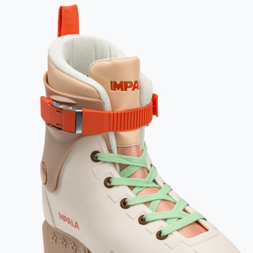 Dámske inline korčule IMPALA Lightspeed white and beige IMPINLINE1