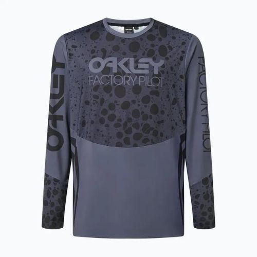 Pánsky cyklistický dres Oakley Maven Rc LS šedo-čierny FOA4443