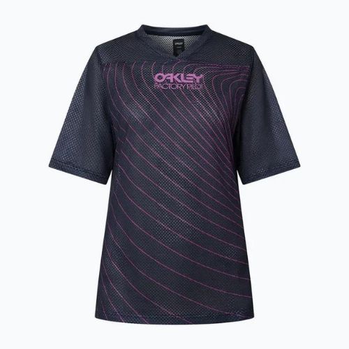 Dámsky cyklistický dres Oakley Wmns Factory Pilot Rc SS čierno-fialovýa FOA5384