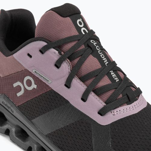 Dámska bežecká obuv On Cloudrunner Waterproof black-brown 5298636