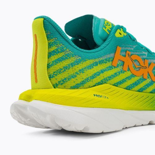 Dámska bežecká obuv HOKA Mach 5 blue/yellow 1127894-CEPR