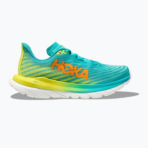 Dámska bežecká obuv HOKA Mach 5 blue/yellow 1127894-CEPR