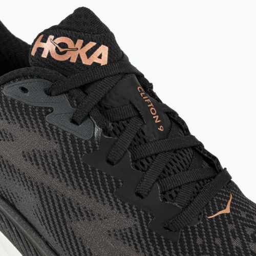 Dámska bežecká obuv HOKA Clifton 9 black 1127896-BCPPR